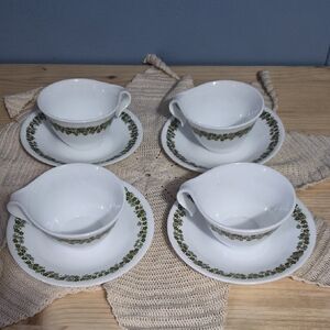 Corelle Spring Blossom Tea Cups And Saucers Set Of 4